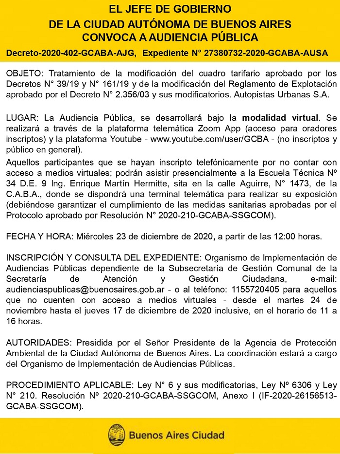 AUDIENCIA PUBLICA 23 DE DICIEMBRE